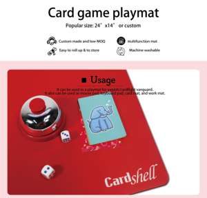 Alfombrilla de ratón de goma personalizada de gran tamaño con estilo, alfombrillas de ratón de estilo de dibujos animados y calefactables promocionales en stock - Product Image 3