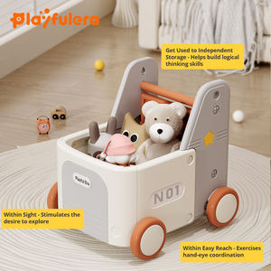 Camionnette porteur en plastique HDPE écologique Playful Era pour tout-petits avec rangement pour livre d'images, pour une utilisation sécurisée de 6 à 96 mois - Product Image 6