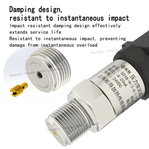 सोडाओ एटेक्स ई 68 स्टेनलेस स्टील <span class=keywords><strong>4</strong></span>-20 मा 0.5-<span class=keywords><strong>4</strong></span>.5v I2c-10kpa-100mp वायु दबाव ट्रांसमीटर वैक्यूम पूर्ण दबाव - Product Image 2