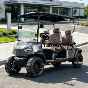 Voiturette de golf électrique tout-terrain intelligente 2026 tendance, écran tactile multimédia, 4 places, batterie lithium, certifiée CE pour usage communautaire - Product Image 1