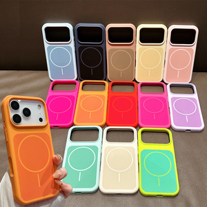 <span class=keywords><strong>Funda</strong></span> de TPU Suave de Color Caramelo de Silicona Líquida para <span class=keywords><strong>iPhone</strong></span> Air 17 16 15 <span class=keywords><strong>14</strong></span> 13 Pro Max, Carga Inalámbrica, Magnética, Antigolpes, Mate - Product Image 1