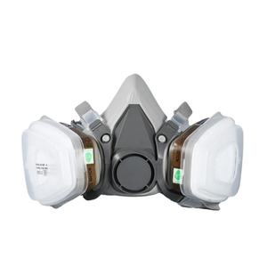 6200 Máscara de gas de media cara Respirador de goma reutilizable para olor de pintura y polvo de vapor orgánico Estándar KN95 - Product Image 1
