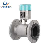 Medidor de Flujo de Agua por Inducción Electromagnética WEIZIDOM, Alimentado por Batería, IP68, Personalizable OEM, 4m/h DN40-300, 12 Meses de Garantía