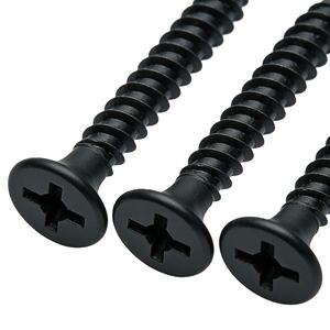 Vis à cloison sèche <span class=keywords><strong>HEAN</strong></span> en phosphate noir, à filetage fin, à tête trompette, pour plaques de plâtre - Product Image 2