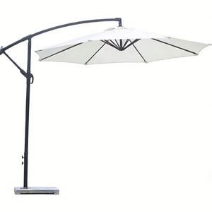 10ft Quality Stainless Steel Polyester Waterproof Modern LED Cantilever Offset Outdoor <b>Patio</b> <b>Umbrella</b> for Courtyard & Park - Product Image 1