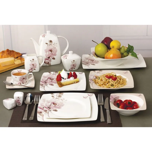 Haute qualité bonne vente mi est <span class=keywords><strong>vaisselle</strong></span> turque 62 pièces nouvel ensemble de dîner en porcelaine de Chine - Product Image 3