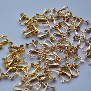 <b>Ear</b> Hooks Brass Material 18K Gold Champagne Gold Silver Color Preserving Mixed Shapes For DIY Jewelry Making - Product Image 4