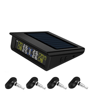 Chuyên Nghiệp Năng Lượng Mặt Trời <span class=keywords><strong>TPMS</strong></span> Xe Áp Suất Lốp Hệ Thống Báo Động Hiển Thị 4 Cảm Biến Nội Bộ Cảnh Báo Nhiệt Độ Nhiên Liệu Tiết Kiệm - Product Image 1