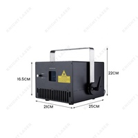 Sistema de Proyección Láser RGB de 8w con Control por Aplicación, Animación de Texto, para Grandes Escenarios de Baile