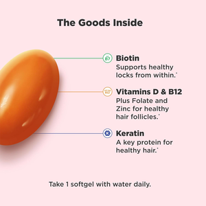 Private Label Vegan Enhanced <b>Hair</b> <b>Oil</b> Softgels <b>Biotin</b> Bioactive Keratin <b>for</b> Visibly Thicker Stronger <b>Hair</b> Beauty Product - Product Image 3
