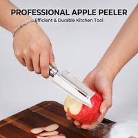 Couteau éplucheur multifonctionnel 3-en-1 en acier inoxydable, durable et écologique, pour légumes et fruits, outil de cuisine - Vente chaude