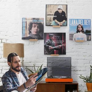 Étagère murale en bois de chêne sur mesure pour disques vinyles, support de présentation pour albums, support pour LP, CD, livres, rangement d'art, décoration intérieure - Product Image 6
