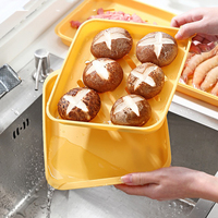 Supports de rangement de cuisine multicouches en plastique PP injecté de haute qualité, écologiques, durables et adaptés aux aliments, pour assiettes à collation