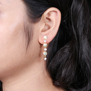 Vente chaude Naturel Perle D'eau Douce Boucles D'oreilles Femmes 925 En Argent Sterling 18k Placage Or Cadeau De Mariage Bijoux - Product Image 3