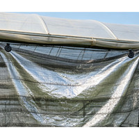 Filet d'ombrage robuste en PEHD résistant aux UV, noir, tricoté chaîne, pour serres et agriculture