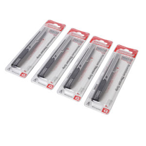 Cuchillo de utilidad pequeño con bloqueo automático, cortador de papel de estudiante de metal de alta calidad, negro, cuchillo de papelería, venta directa de fábrica - Product Image 3