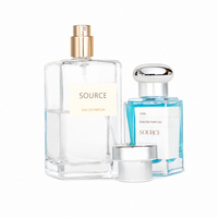 Flacon de parfum arabe vide en verre transparent personnalisé avec logo OEM, 30ml, 50ml, 100ml – Ventes Flash
