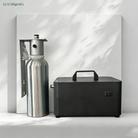 Diffuseur d'huiles essentielles électrique automatique 1000 ml, fonctionnement sans eau, contrôlé par application, pour la maison (en métal)