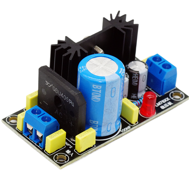 BSSY LM317 Adjustable Voltage Regulating Power Board 7805 7812 7815 7824 Step Down 5V 12V 15V 24V