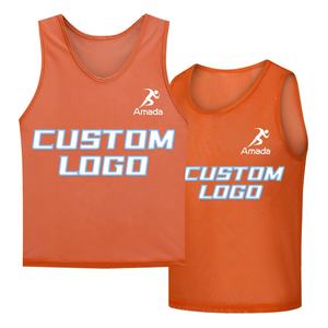 Futebol Team Training Numerado Bibs Practice Sports Vest 100% Poliéster Impresso Logo Treinamento Bibs Vest - Product Image 5