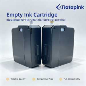 Cartouche vide Ratopink pour impression CIJ série V-JET 1000, volume 0,75, noir - Product Image 1