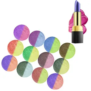 Marque MCESS ph brillant à lèvres changeant de couleur meilleure poudre de rouge à lèvres à pigment thermochromique élevé à vendre pour brillant à lèvres