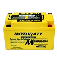 Nouvelle batterie rechargeable en plastique Motobatt AGM Mbtz10s 12V 8Ah 96Wh Fabriquée en Italie pour moto tout-terrain, VTT, motoneige