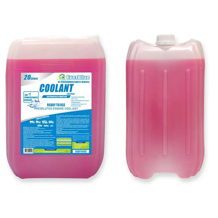 Antigelo liquido di raffreddamento di alta qualità 20L colore rosso verde liquido di raffreddamento per auto antigelo glicole g12