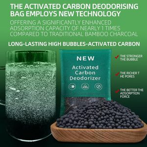 Assorbitore di Odori al Carbone Attivo, Deodorante per Frigorifero, Deodorante per Bidone della Spazzatura, Eliminatore di Odori per Casa, Animali Domestici, Auto 60g/Confezione - Product Image 4