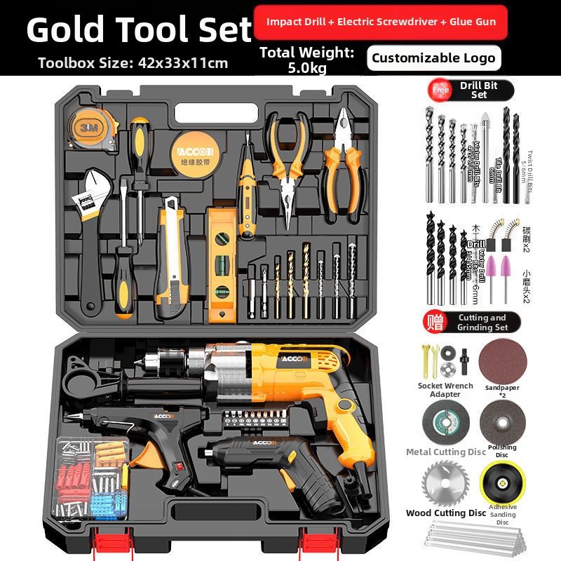 Super Gold Set + Foret gratuit de coupe du bois et ensemble de meulage