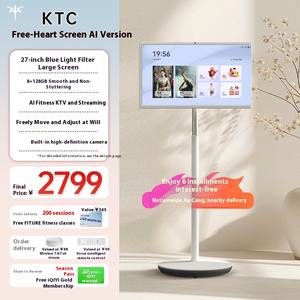 Ktc Bestie Ai เวอร์ชัน Xpress <span class=keywords><strong>27</strong></span>นิ้วสมาร์ททีวีความละเอียดสูง8 + 128GB LED ในตัวกล้องสำหรับออกกำลังกายแท็บเล็ตฉายภาพในชั้นเรียนออนไลน์ - Product Image 6