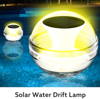 Piscine sous-marine LED, éclairage décoratif, jardin, cour, lampe de piscine flottante étanche, énergie solaire flottante, vente en gros