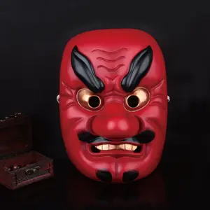 Janpanese Maske Lange Nase Goblin Harz Handwerk Wandbehang Dekor Tengu Maske