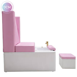 Station de pédicure rose <span class=keywords><strong>chic</strong></span> Ensemble d'équipement de salon de manucure Fauteuil de pédicure de massage spa <span class=keywords><strong>pour</strong></span> salon de beauté - Product Image 5