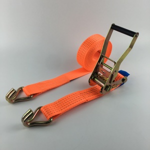 Sangle d'arrimage à cliquet robuste avec crochets en S, capacité de charge de 5 tonnes, ceinture d'arrimage pour le transport, la moto, la remorque - Product Image 4