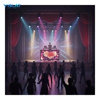 Vislat Écran vidéo portable pour DJ, écran de cabine DJ ultime pour postes de travail mobiles et événements, support de table compact avec écran LED