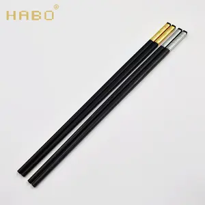 HABO new auspicious cloud fortune lucky symbol anti-mould mental ring alloy easy clean houseware chopsticks SGS