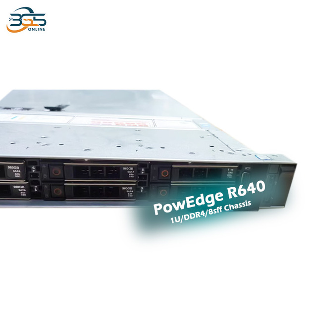 1U 2-Socket Dells EMC PowerEdge R640 8Sff Chassis Rack Server with Xeon Gold Processor/DDR4 Memory/3 Year Warranty