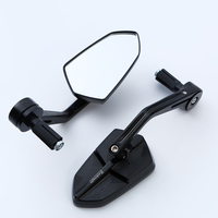 Rétroviseur de scooter électrique pivotant, tout en aluminium, pour guidon