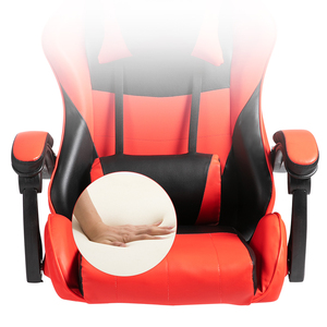 Silla gamer cadeira de escritório, cadeira de couro pu confortável, reclinável, cadeira giratória com colchão - Product Image 4