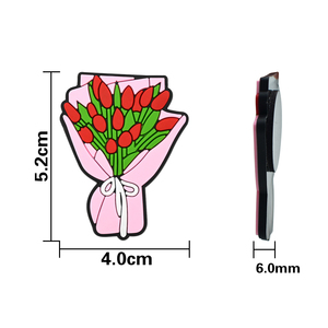 Magneti per Frigorifero a Forma di Fiori Cartoon, Adesivi per Lavagna per l'Apprendimento Precoce dei Bambini, Magneti in PVC Morbido - Product Image 3
