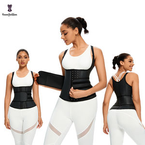 Faja Reductora de Cintura de Látex con 25 Varillas de Acero, Control Firme, Tallas Grandes, con Cinturón de Tirantes y Ganchos Fuertes, Moldeadora de Cuerpo para Mujer, Venta al por Mayor - Product Image 5