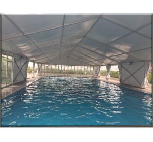 Span30-60M grand chapiteau de tentes en PVC en aluminium pour les événements sportifs parasol pour tennis football basket-ball natation équitation - Product Image 5