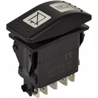 Interrupteur à bascule étanche marin 12V 226-5901 à 9 broches (ON)-ON-ON, interrupteur à bascule éclairé par LED pour chargeuse compacte Cat Over Ride