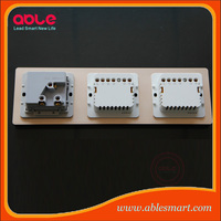 Panneau de commande tactile multi-gang Smart Switch 2/3/4 Gang avec remplacement intégré, matériau PC ignifuge pour la maison et l'hôtel