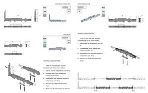 Juego de cerradura de puerta deslizante y elevador anticorrosión para áreas costeras-Aleación de zinc-Fácil instalación - Product Image 4