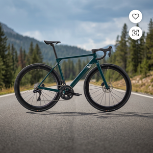 Vélo de route en fibre de carbone 700c, freins à disque doubles, 11 vitesses, cadre rigide, roues en alliage d'aluminium, selle performante - Product Image 1