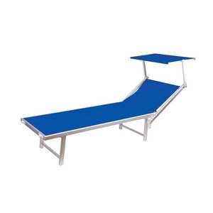 Vente en gros <span class=keywords><strong>Lit</strong></span> gigogne simple <span class=keywords><strong>avec</strong></span> <span class=keywords><strong>auvent</strong></span> <span class=keywords><strong>Lit</strong></span> extérieur pliant confortable en tube d'aluminium pour <span class=keywords><strong>jardin</strong></span> ou patio <span class=keywords><strong>Lit</strong></span> <span class=keywords><strong>de</strong></span> plage Teslin - Product Image 1