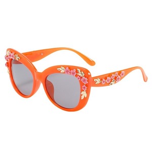 Gafas de Sol de Moda para Mujer 2024, Gafas de Sol Retro Vintage con Forma de Ojo de Gato, Gafas de Sol Coloridas con Flores - Product Image 5