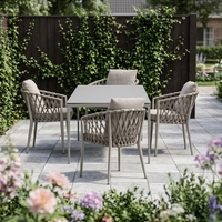 Chaise dinante résistante aux UV durable légère réglée de patio extérieur de jardin de patio de restaurant